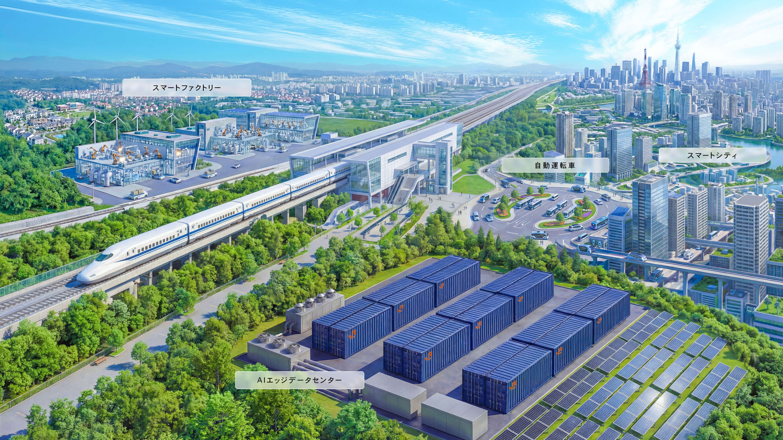 東海道新幹線ネットワークを活用したAIエッジデータセンターの共同検討に関する基本合意締結のサムネイル画像